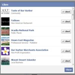 Facebook "likes" box
