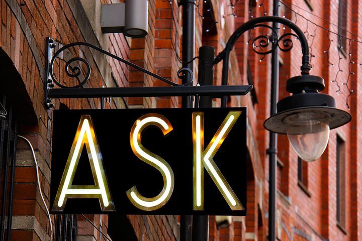 Frequently Asked Questions - Ask sign