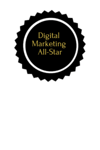 Visual badge - Digital marketing all-star award Online Amplify