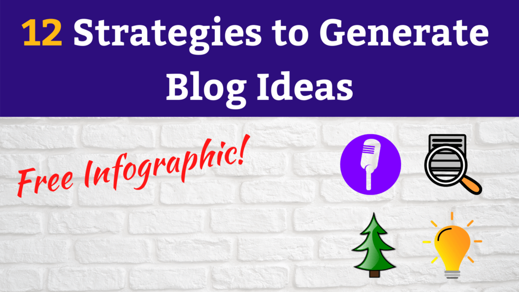 12 Strategies to Generate Blog Topic Ideas (Free Infographic) | Online ...