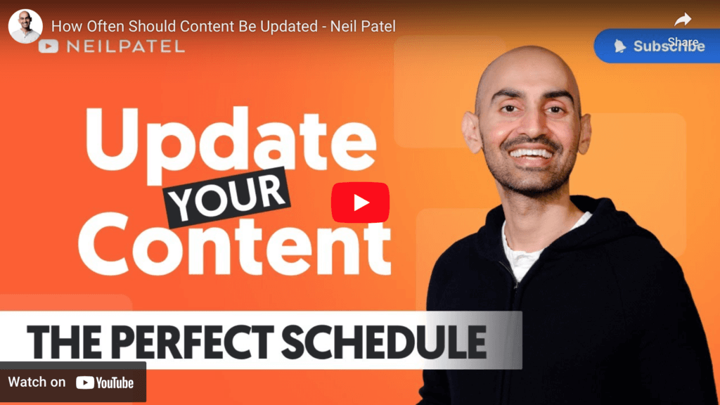 Update your content Neil Patel video
Refresh, reinvent and be thankful - Online Amplify